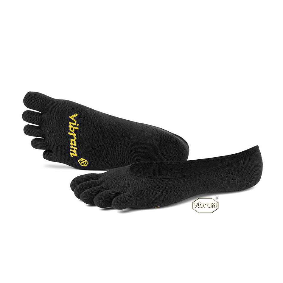 Vibram 5TOE Ghost Men's Socks Black | NZ_H35