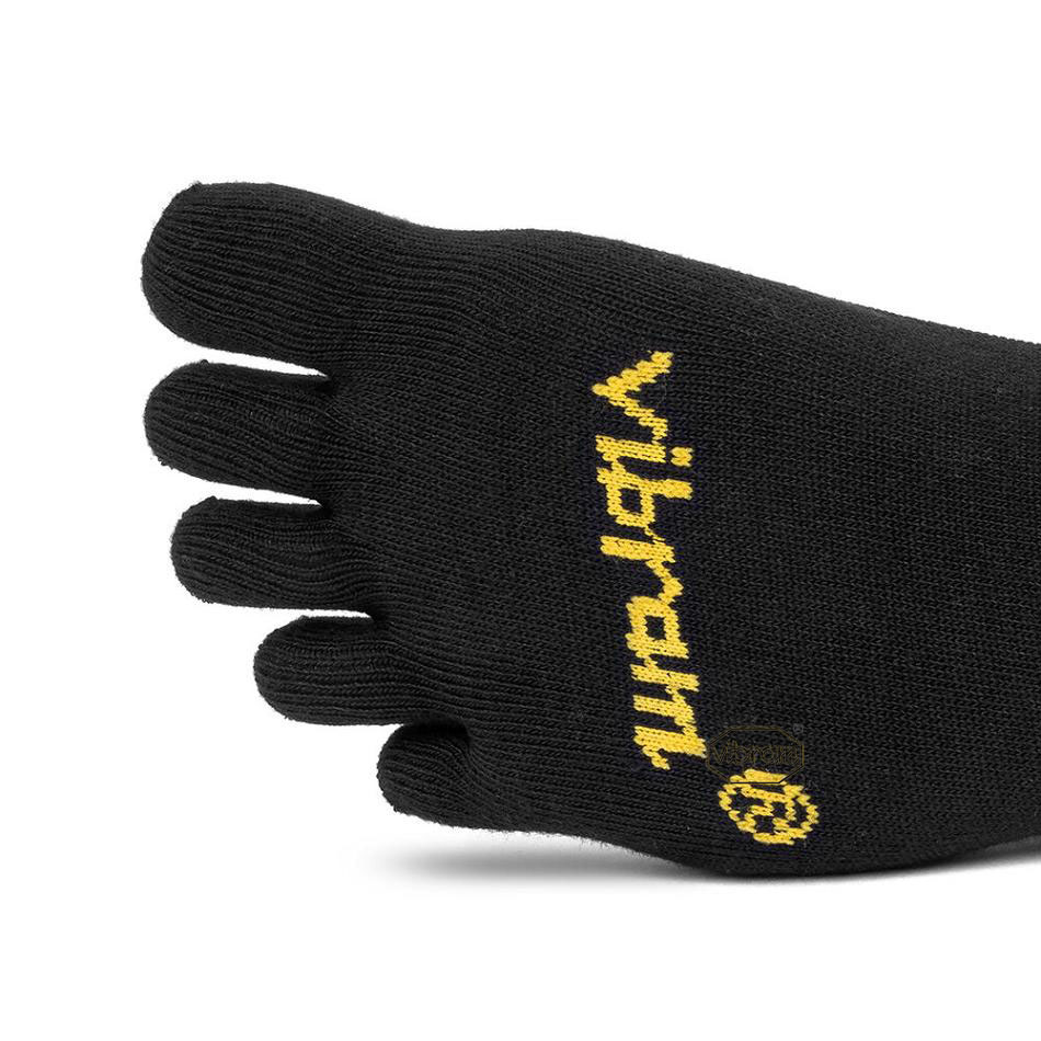 Vibram 5TOE Ghost Men's Socks Black | NZ_H35