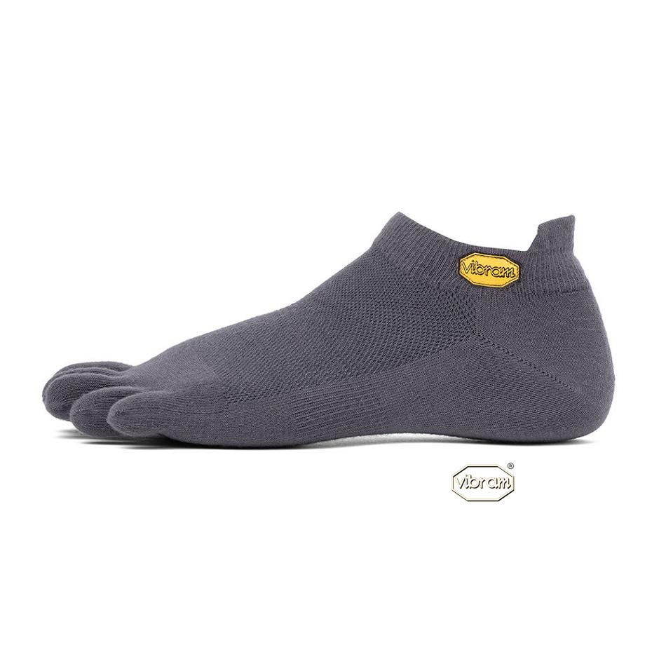 Vibram 5TOE No Show Men\'s Socks Dark Grey | NZ_A75