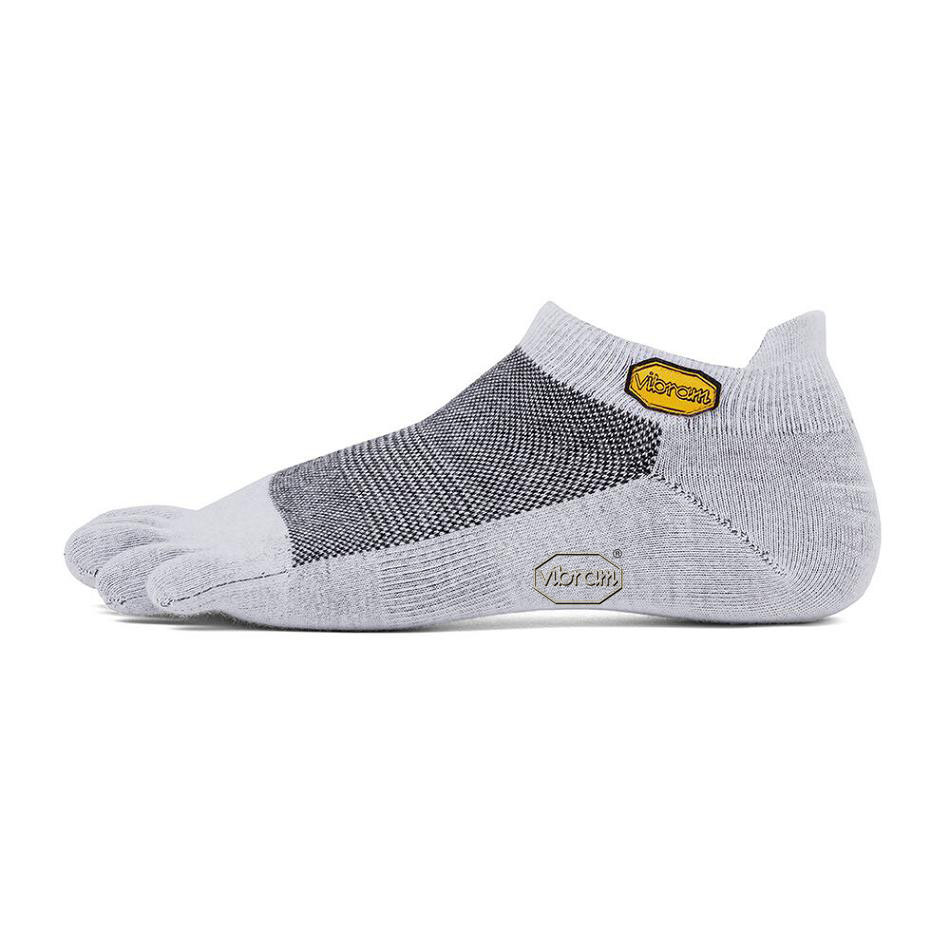 Vibram 5TOE No Show Women\'s Socks Light Grey | NZ_K10