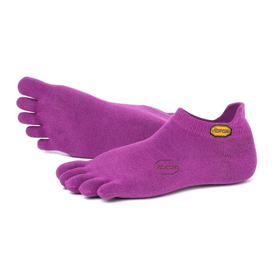 Vibram 5TOE No Show Women's Socks Purple | NZ_K85