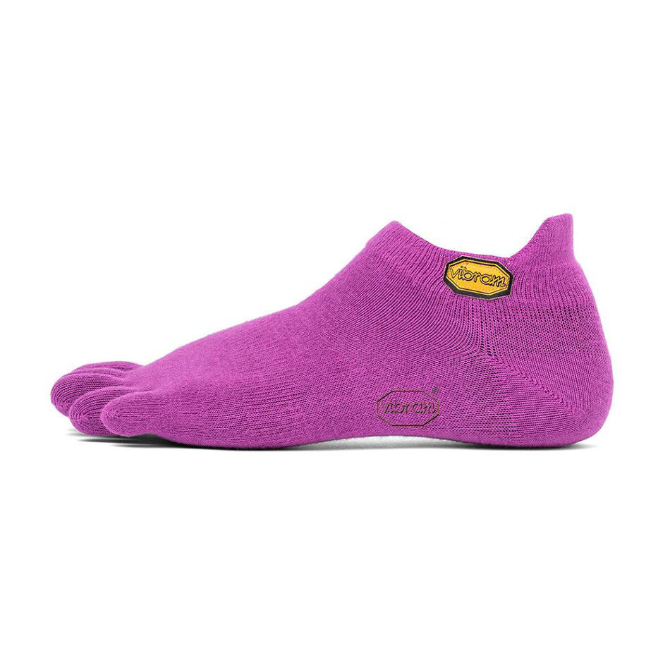 Vibram 5TOE No Show Women\'s Socks Purple | NZ_K85