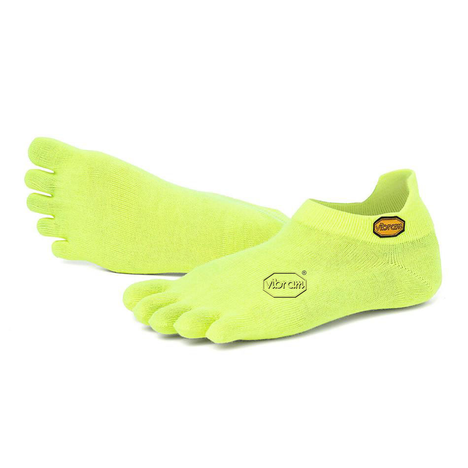 Vibram 5TOE No Show Women's Socks Yellow | NZ_V18