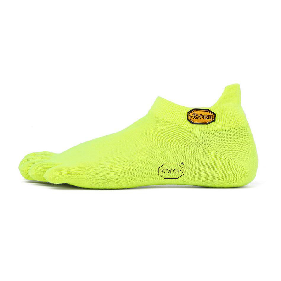 Vibram 5TOE No Show Women\'s Socks Yellow | NZ_V18