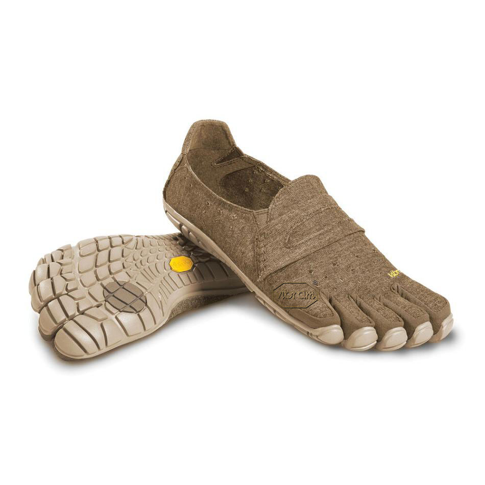 Vibram CVT-Hemp Men\'s Casual Shoes Khaki | NZ_Q22