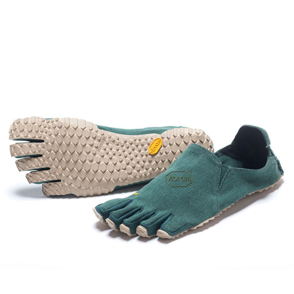 Vibram CVT LB Men\'s Casual Shoes Green / Beige | NZ_B94