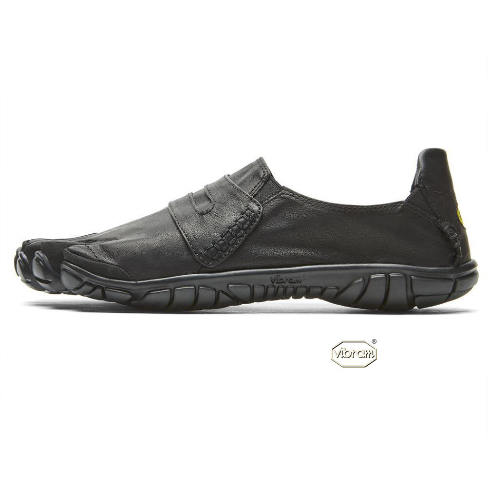 Vibram CVT-Leather Men's Casual Shoes Black | NZ_F30