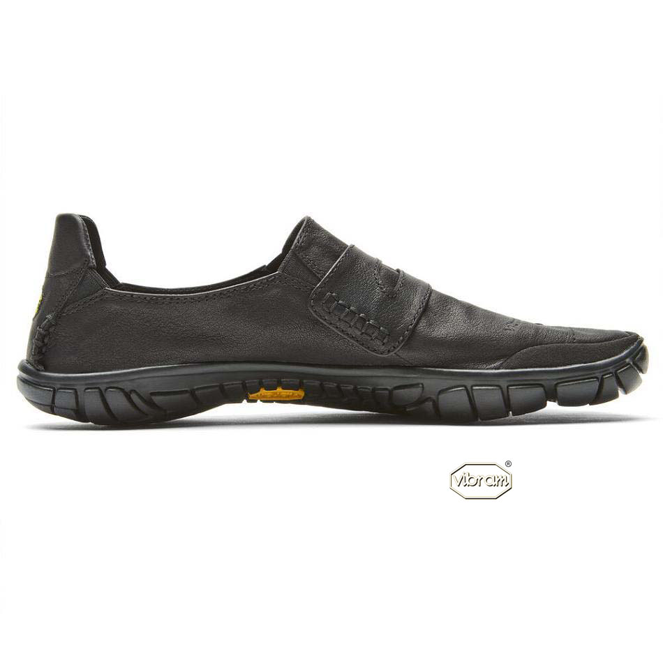 Vibram CVT-Leather Men's Casual Shoes Black | NZ_F30