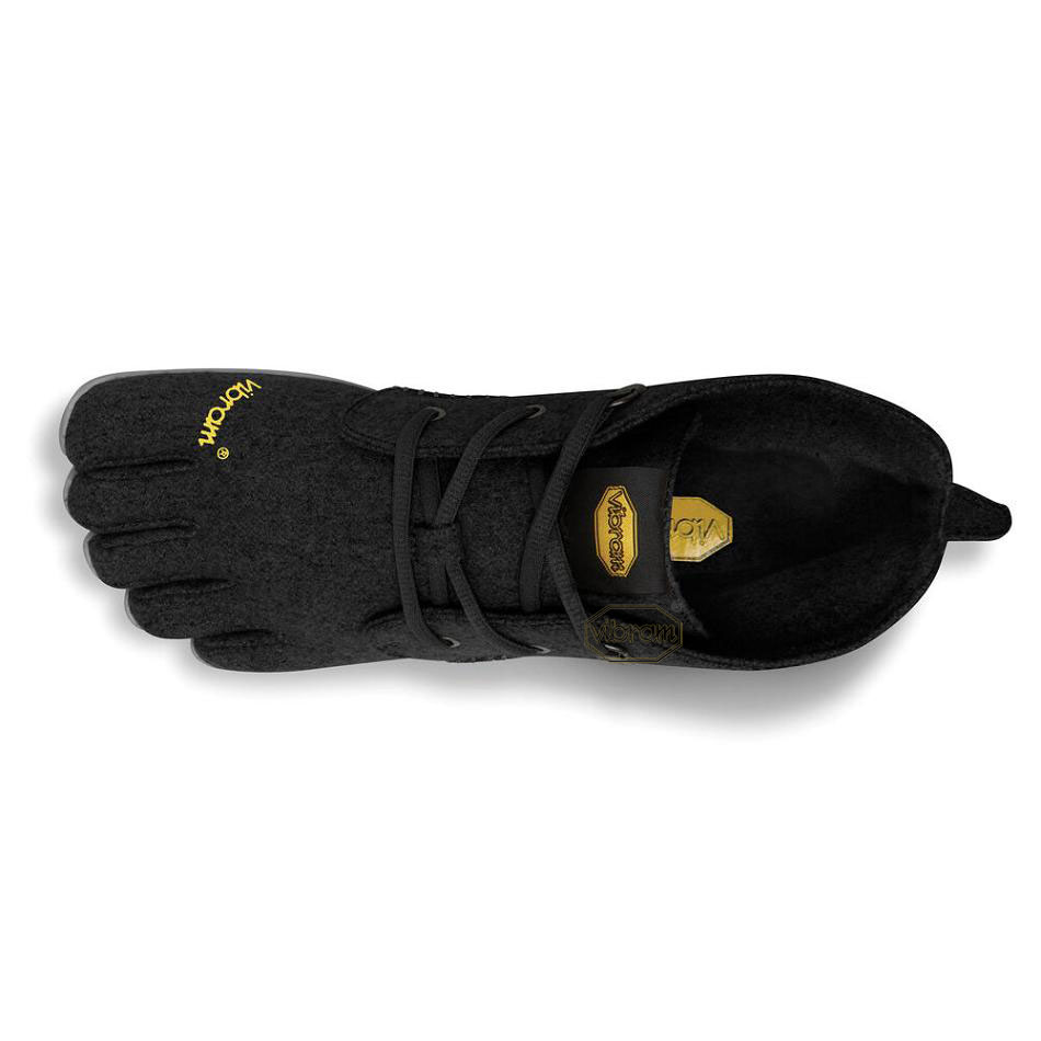 Vibram CVT-Wool Women's Hiking Shoes Black / Grey | NZ_R76