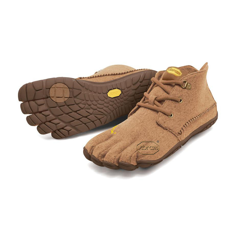 Vibram CVT-Wool Women\'s Hiking Shoes Brown | NZ_B70