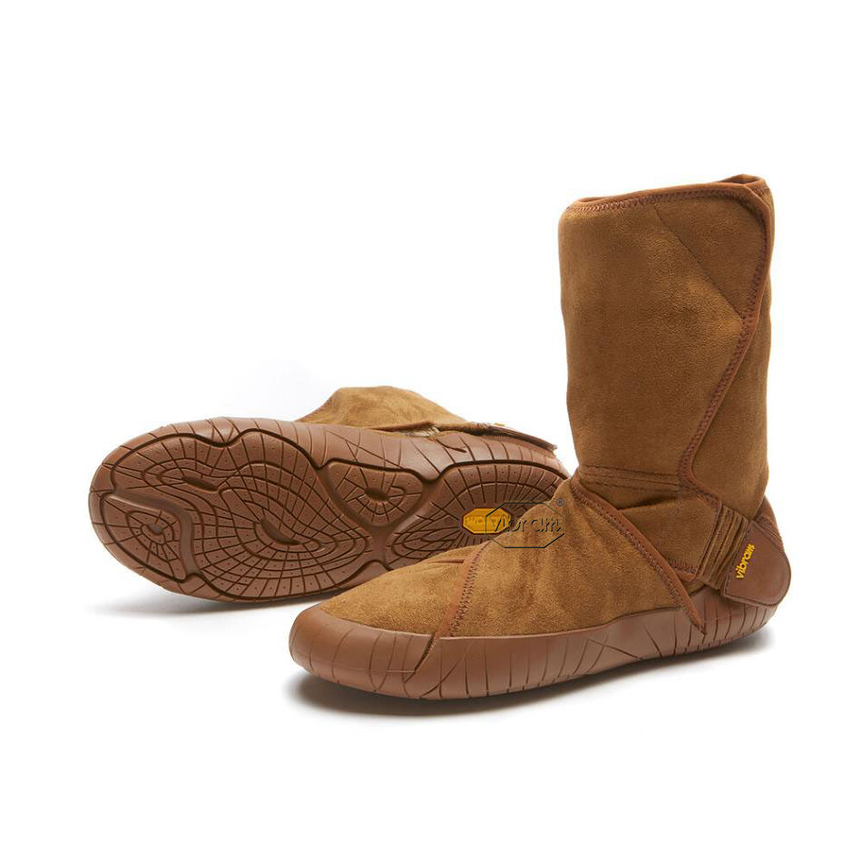 Vibram Furoshiki Classic Shearling Mid Women's Boots Brown | NZ_Q91