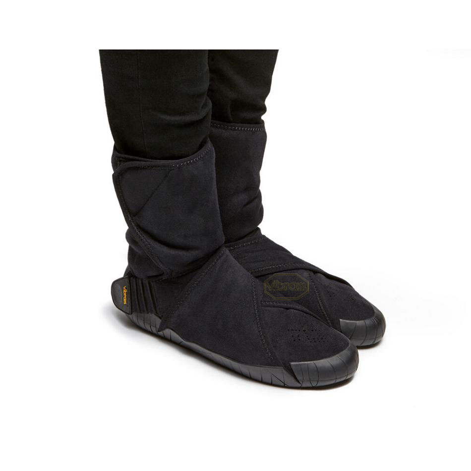 Vibram Furoshiki Eastern Traveler Classic Shearling Mid Women's Boots Black | NZ_C86