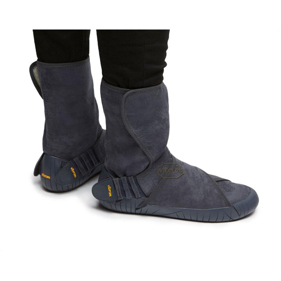 Vibram Furoshiki Eastern Traveler Mid Men's Boots Grey | NZ_L62