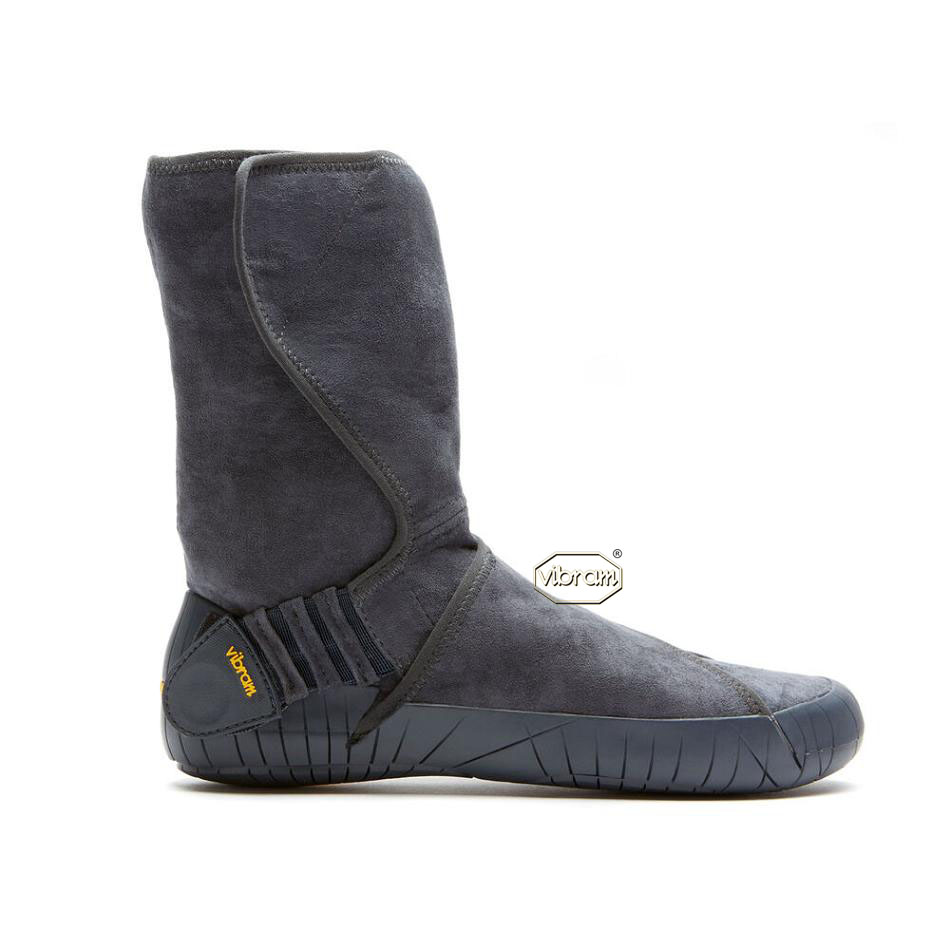 Vibram Furoshiki Eastern Traveler Mid Men's Boots Grey | NZ_L62