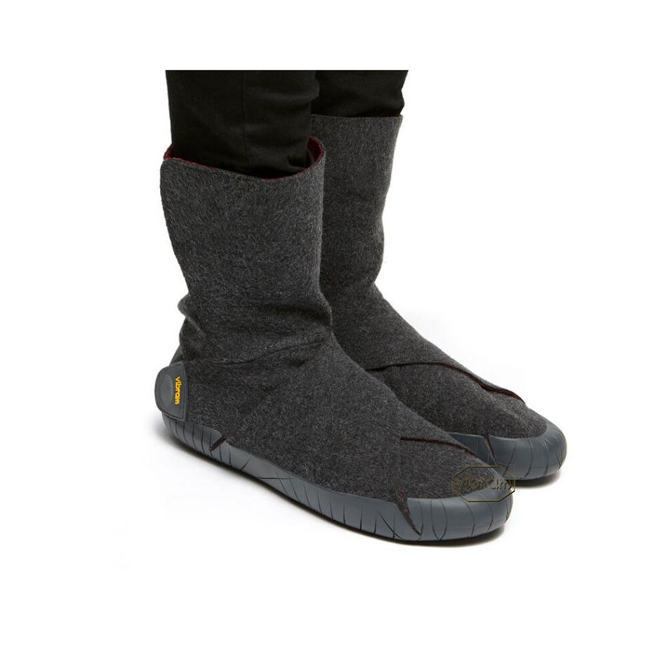 Vibram Furoshiki Russian Felt Mid Women's Boots Grey | NZ_Q67