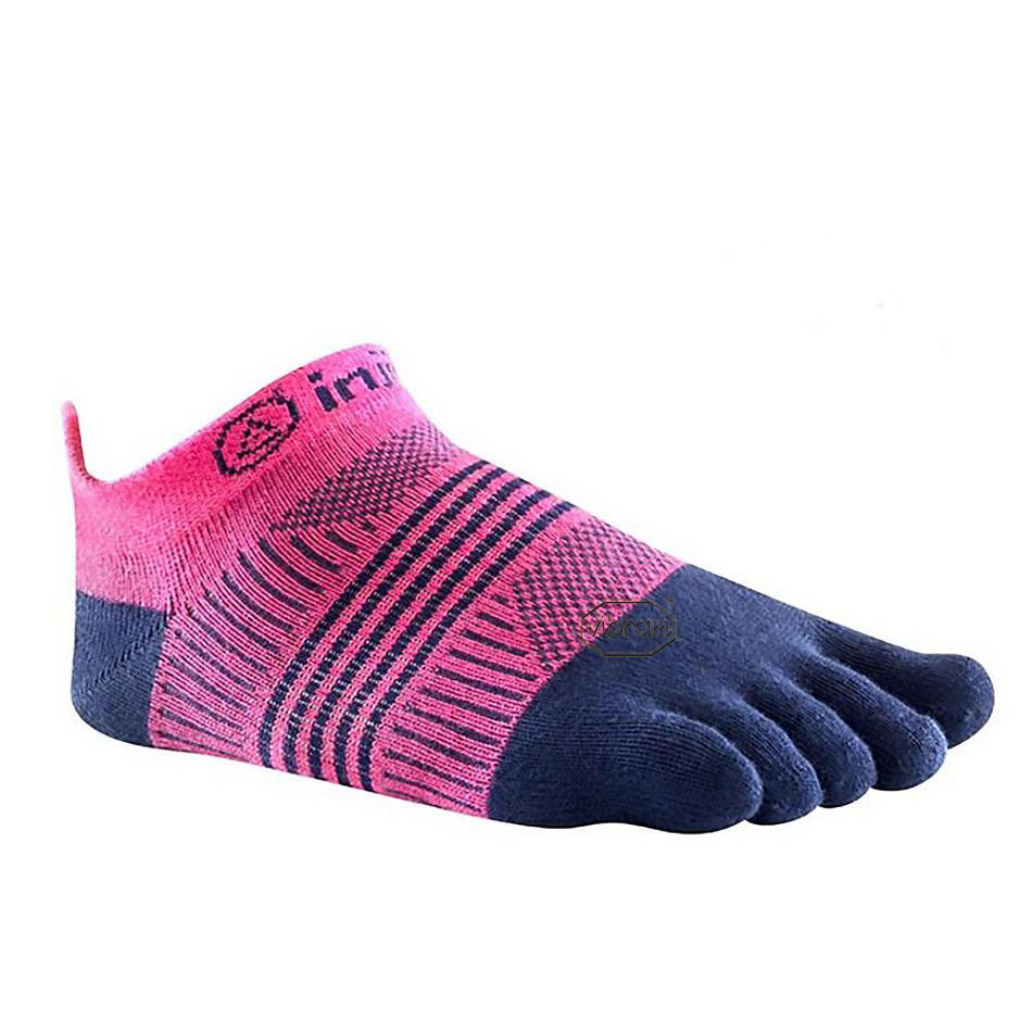 Vibram Injinji W\'s Run Lightweight Women\'s Socks Pink / Navy | NZ_C92