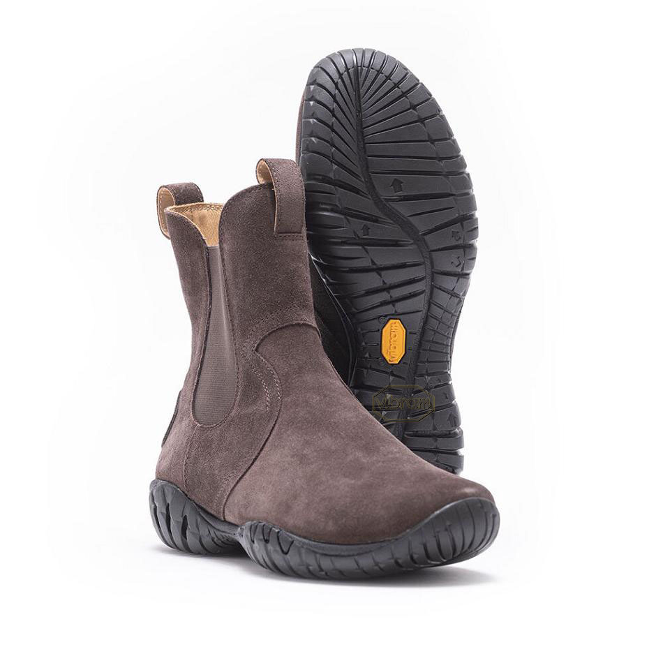 Vibram Just For Me-Horse Ecostep Natural Women\'s Boots Dark Brown | NZ_J87