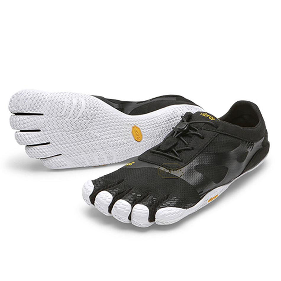 Vibram KSO EVO Men\'s Training Shoes Black / White | NZ_E69