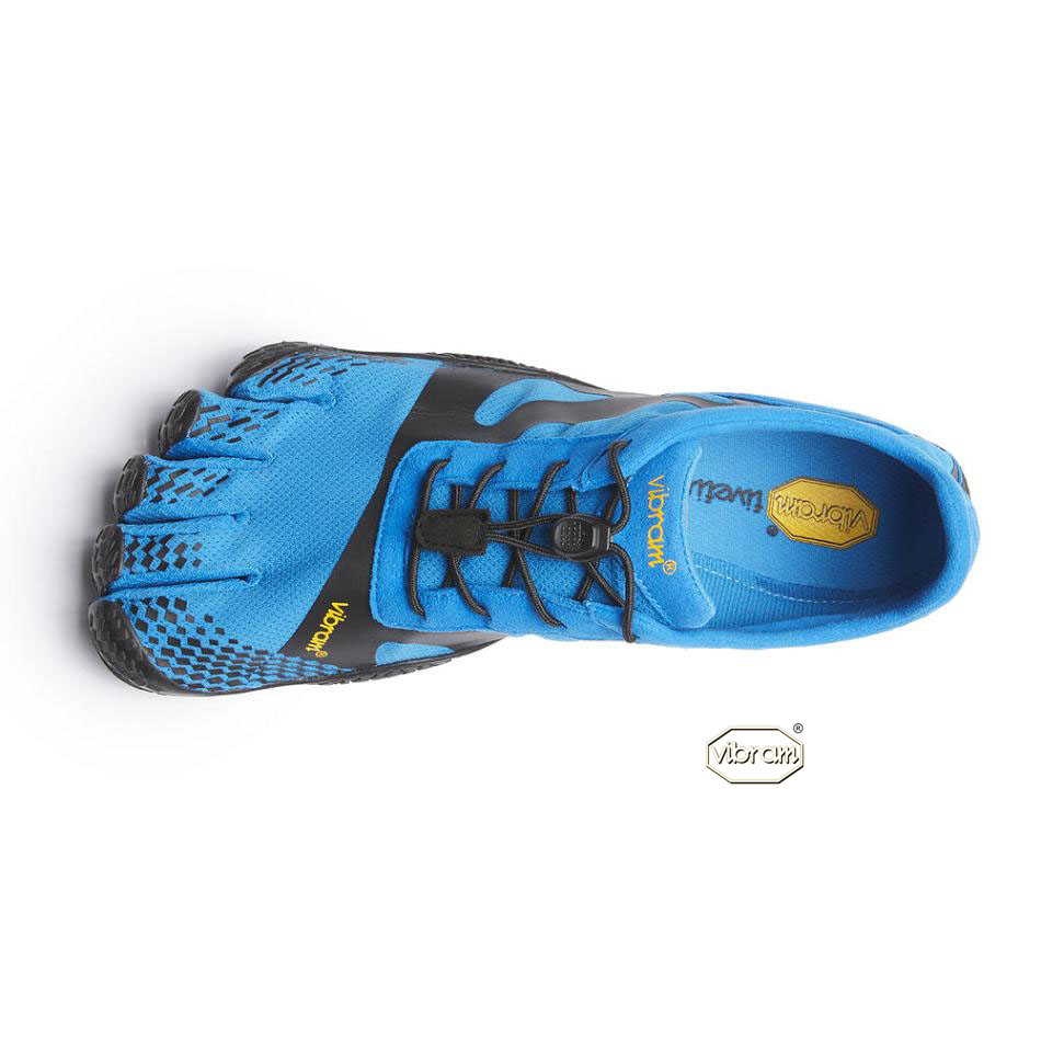 Vibram KSO EVO Men's Training Shoes Blue / Black | NZ_D05