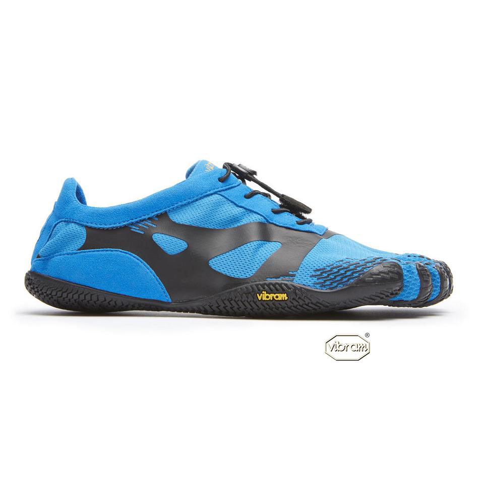 Vibram KSO EVO Men's Training Shoes Blue / Black | NZ_D05