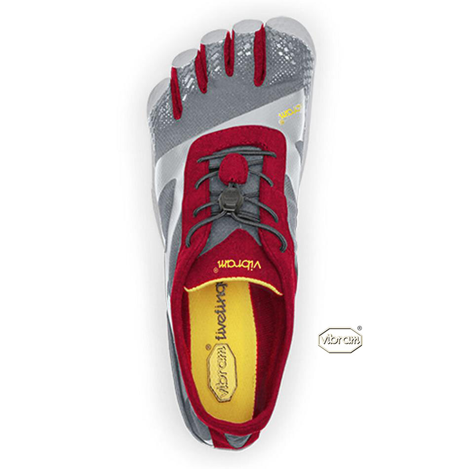 Vibram KSO EVO Men's Training Shoes Grey / Red | NZ_E75