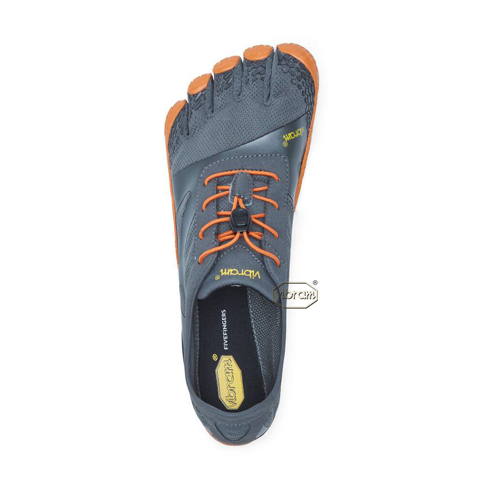 Vibram KSO EVO Men's Training Shoes Grey / Orange | NZ_K64