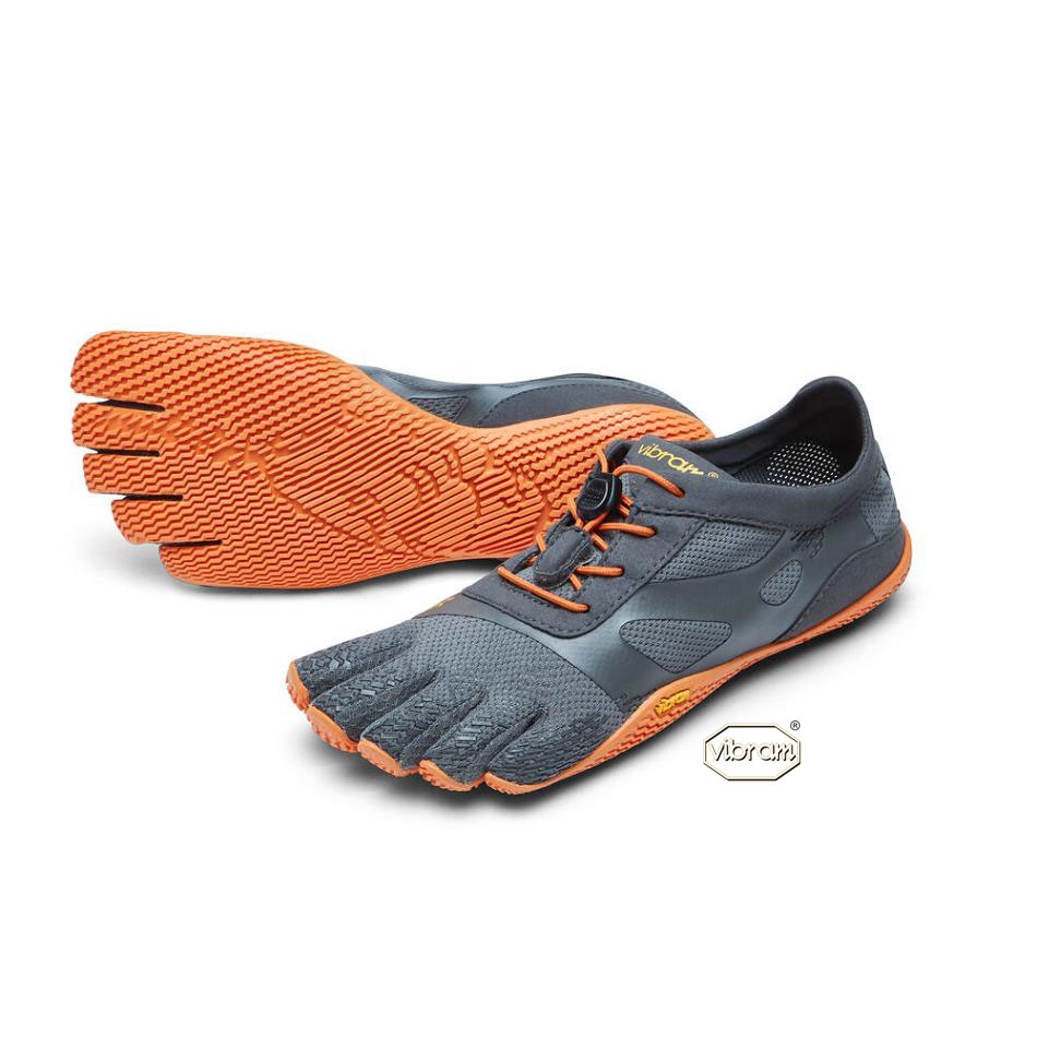 Vibram KSO EVO Women\'s Training Shoes Grey / Orange | NZ_K07