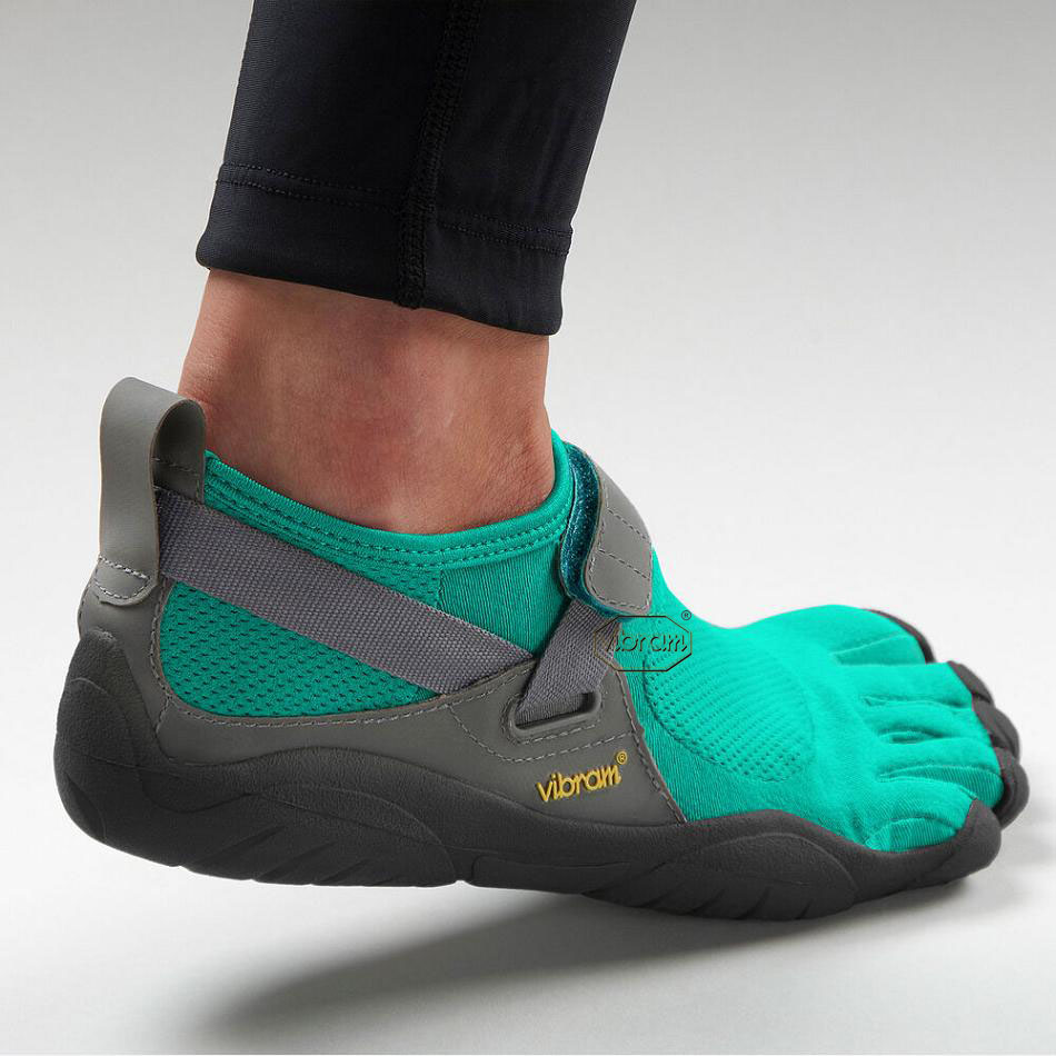 Vibram KSO Women's Training Shoes Blue / Green | NZ_A30