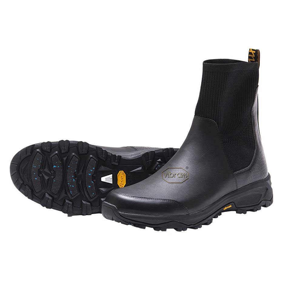 Vibram Luxury Rubber Men's Boots Black | NZ_C89