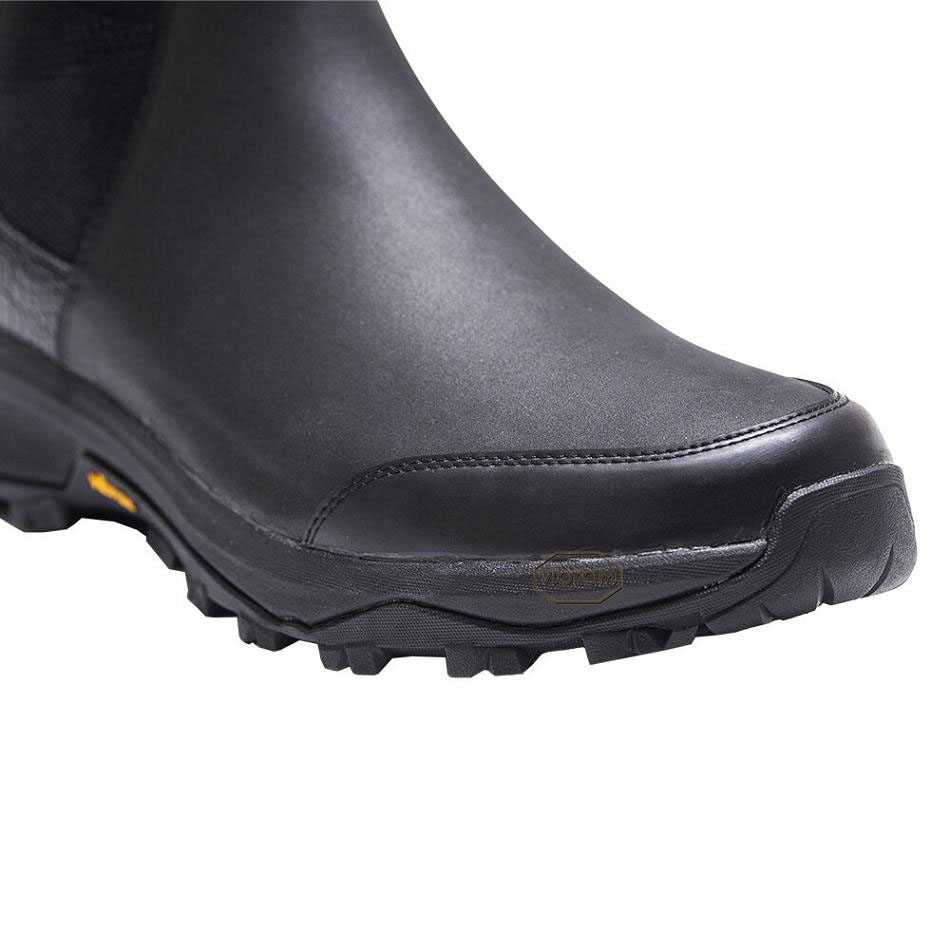 Vibram Luxury Rubber Men's Boots Black | NZ_C89