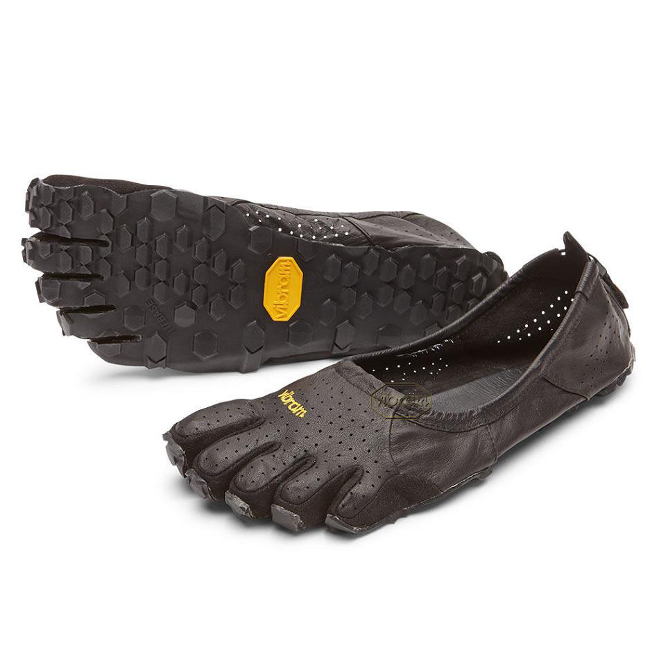 Vibram Moc LB Men\'s Casual Shoes Black | NZ_H62