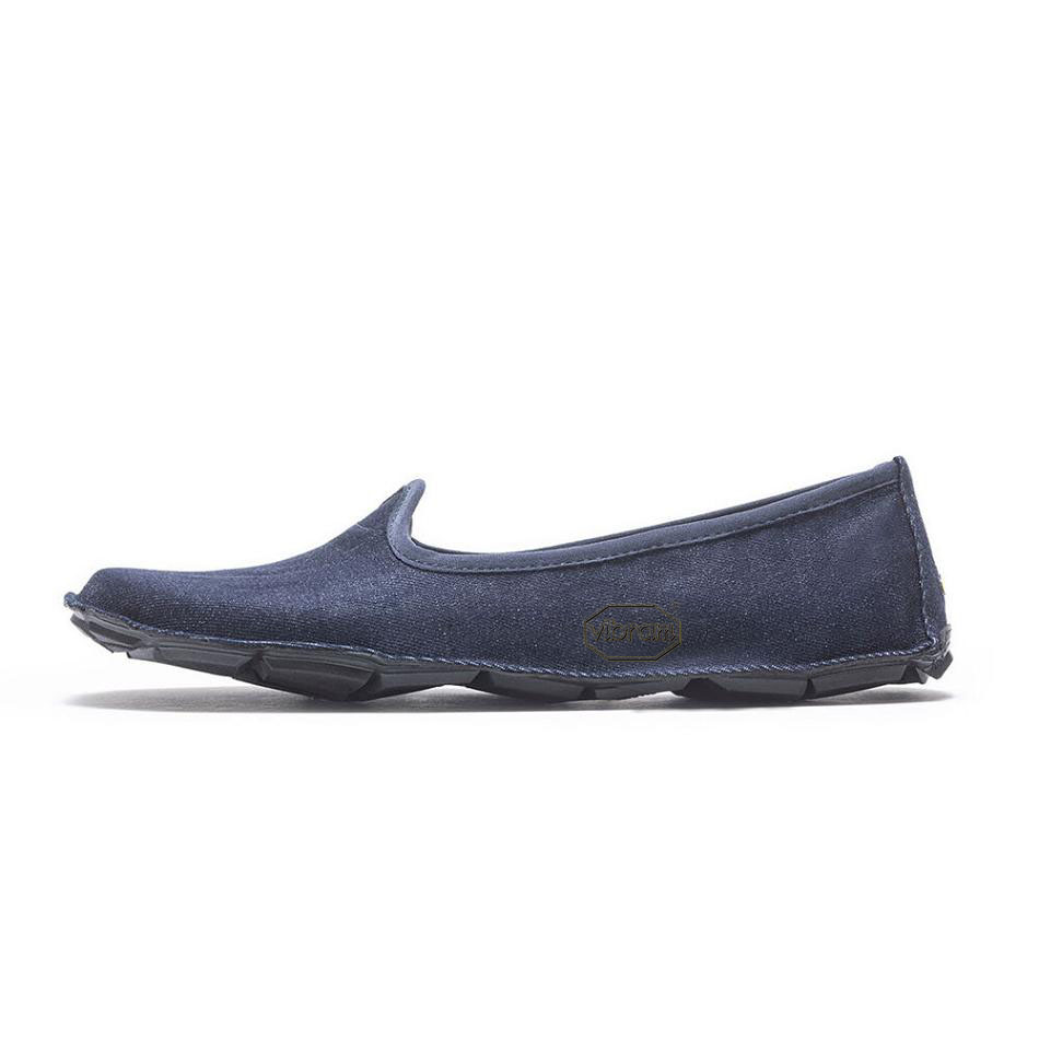 Vibram One Quarter Canvas Women's Shoes Blue | NZ_N68