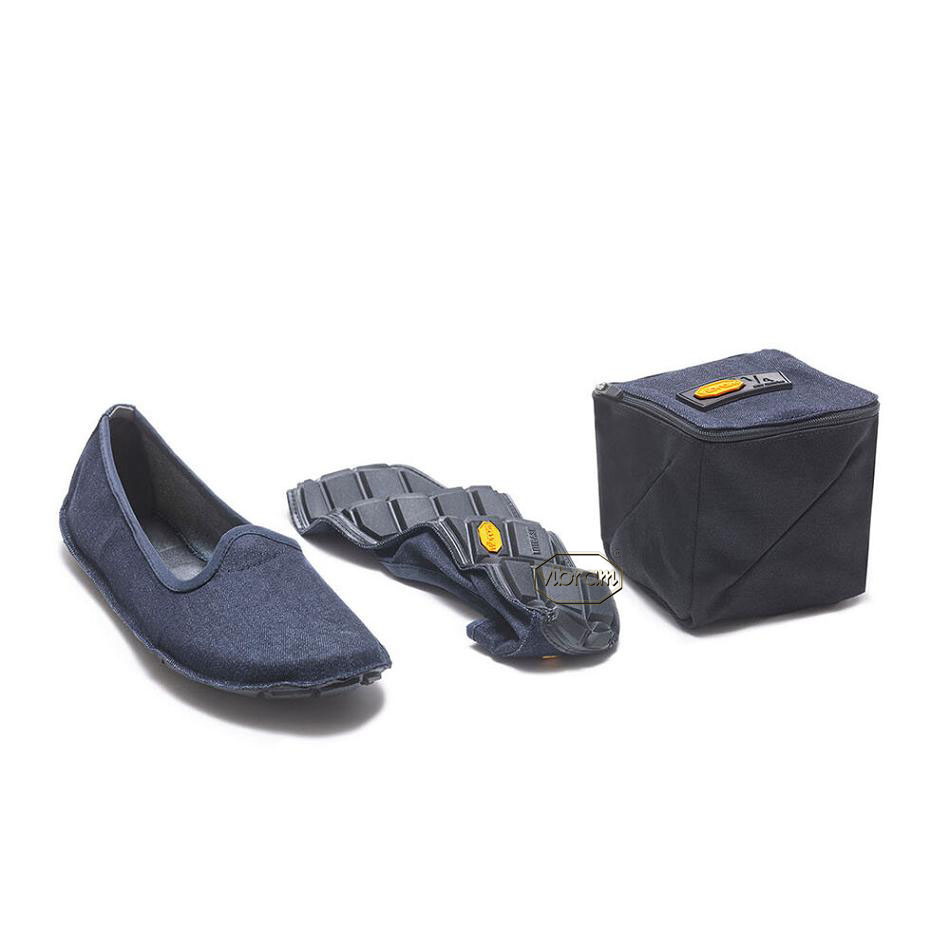 Vibram One Quarter Canvas Women's Shoes Blue | NZ_N68