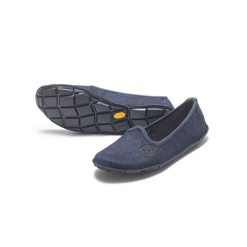 Vibram One Quarter Jeans Women\'s Shoes Dark Blue / Black | NZ_Q19