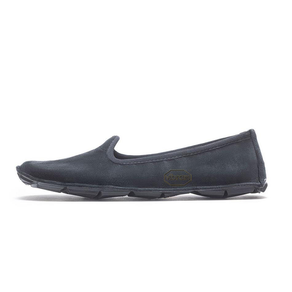 Vibram One Quarter Velvet Women's Shoes Black | NZ_U49