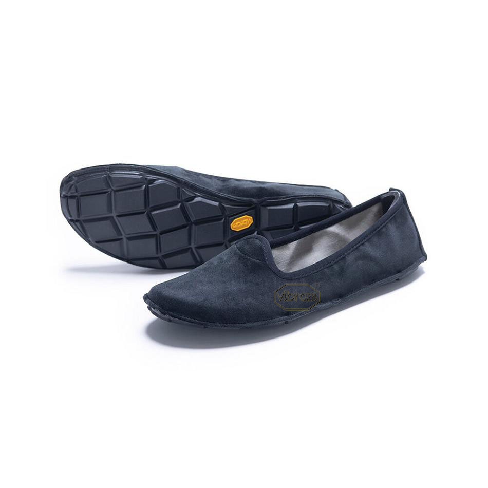 Vibram One Quarter Velvet Women\'s Shoes Black | NZ_U49