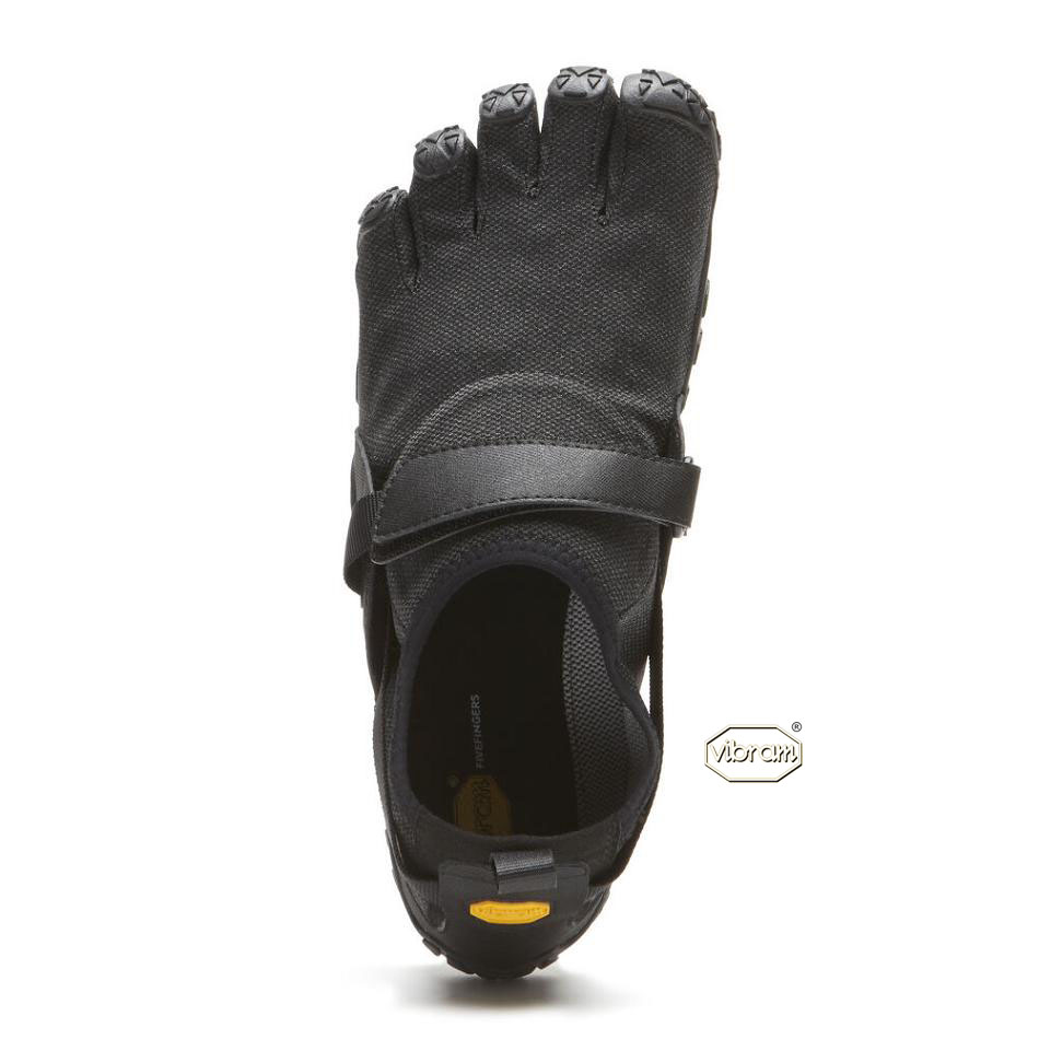 Vibram Spyridon EVO Men's Trail Running Shoes Black | NZ_G82