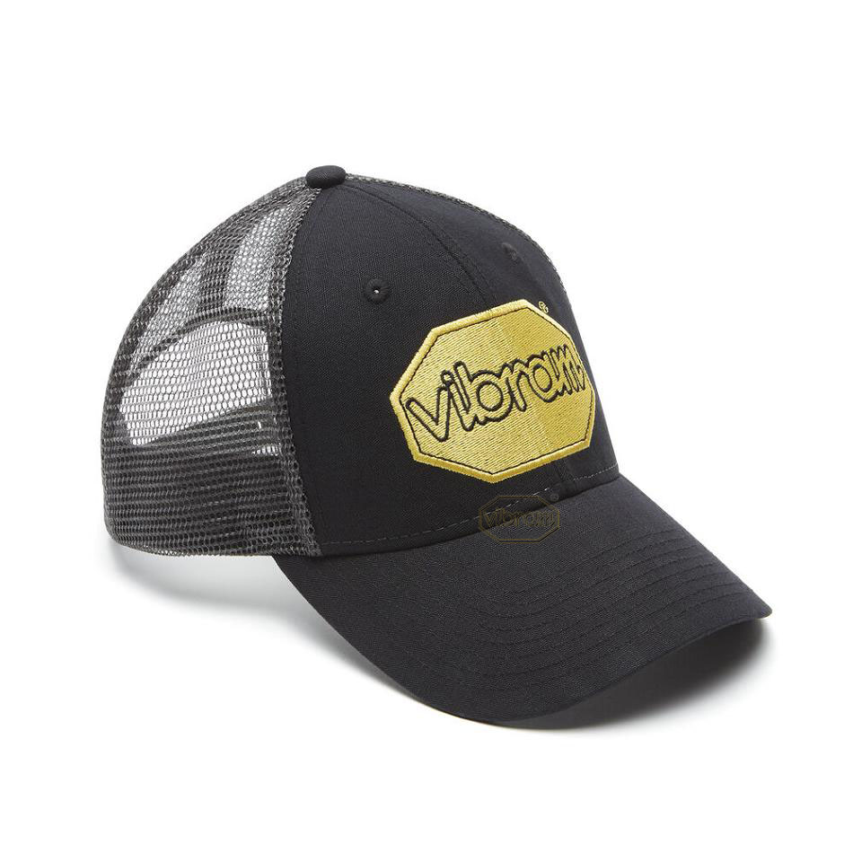 Vibram Trucker Two-Tone Men\'s Hats Black | NZ_W20