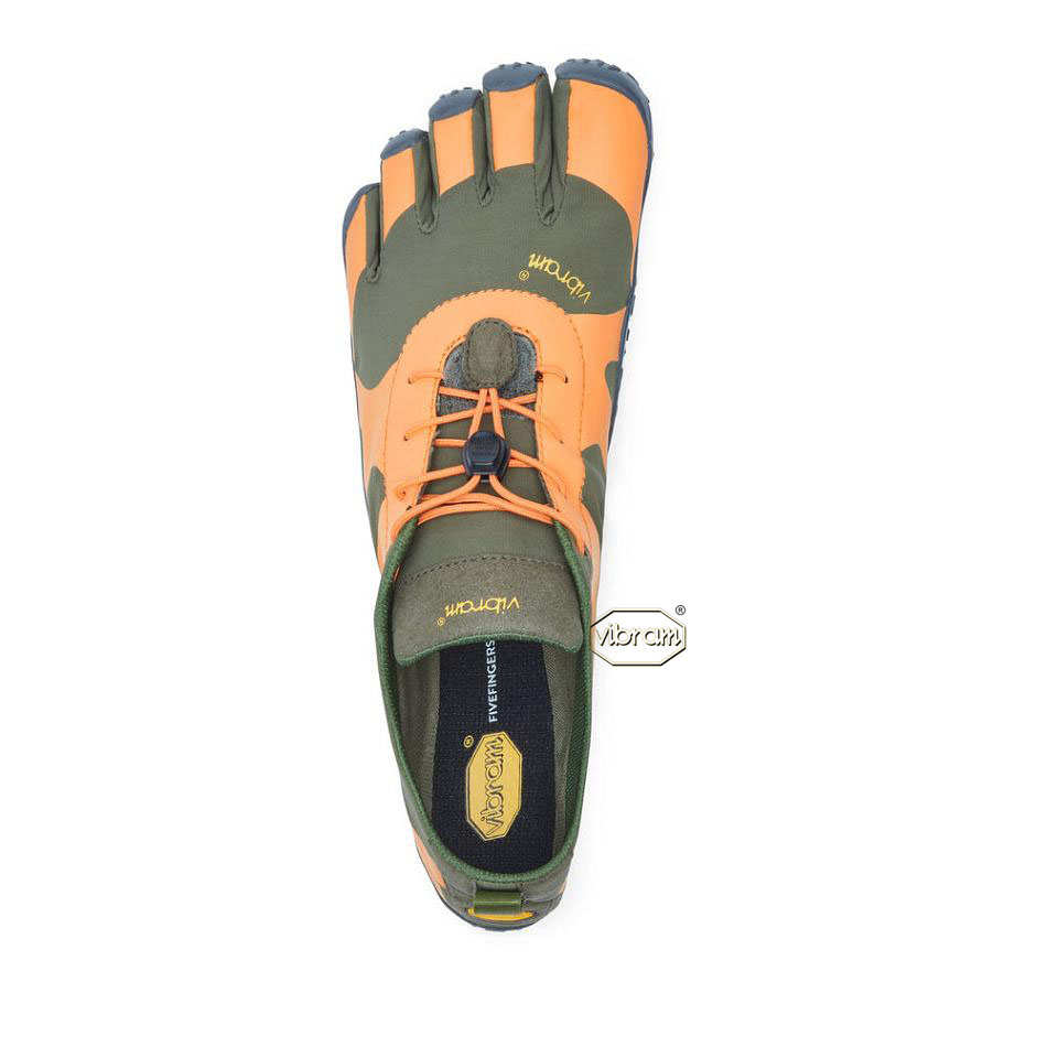 Vibram V-Alpha Men's Hiking Shoes Orange / Grey | NZ_K58