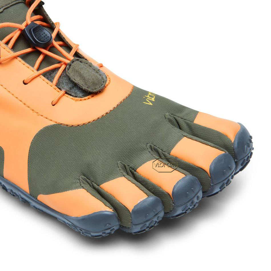 Vibram V-Alpha Men's Hiking Shoes Orange / Grey | NZ_K58