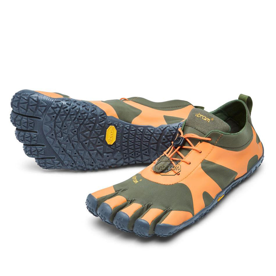 Vibram V-Alpha Men\'s Hiking Shoes Orange / Grey | NZ_K58