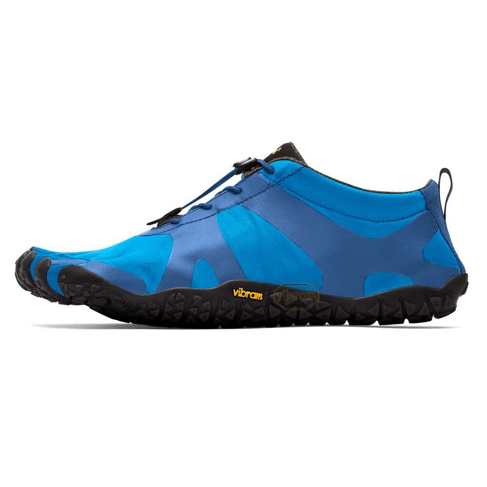 Vibram V-Alpha Men's Trail Running Shoes Blue / Black | NZ_B88