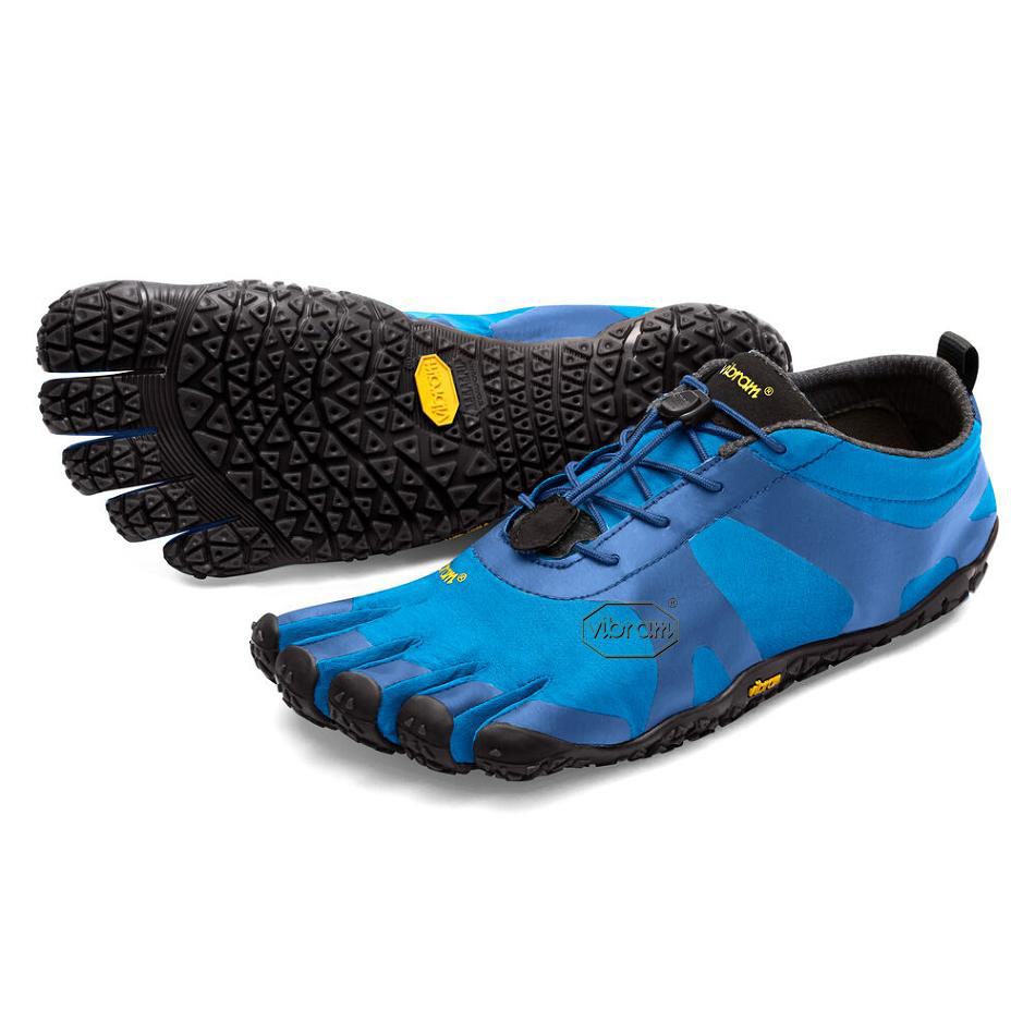 Vibram V-Alpha Men\'s Trail Running Shoes Blue / Black | NZ_B88