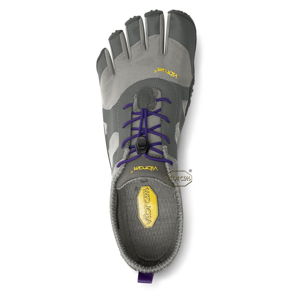 Vibram V-Alpha Women's Hiking Shoes Grey / Purple | NZ_U79