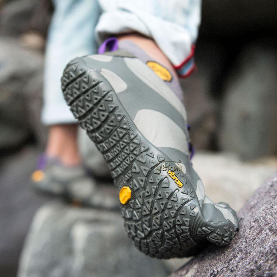 Vibram V-Alpha Women's Hiking Shoes Grey / Purple | NZ_U79