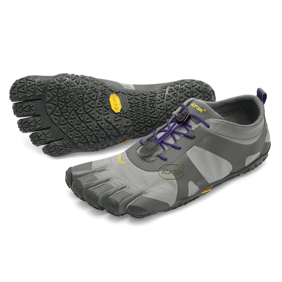 Vibram V-Alpha Women\'s Hiking Shoes Grey / Purple | NZ_U79