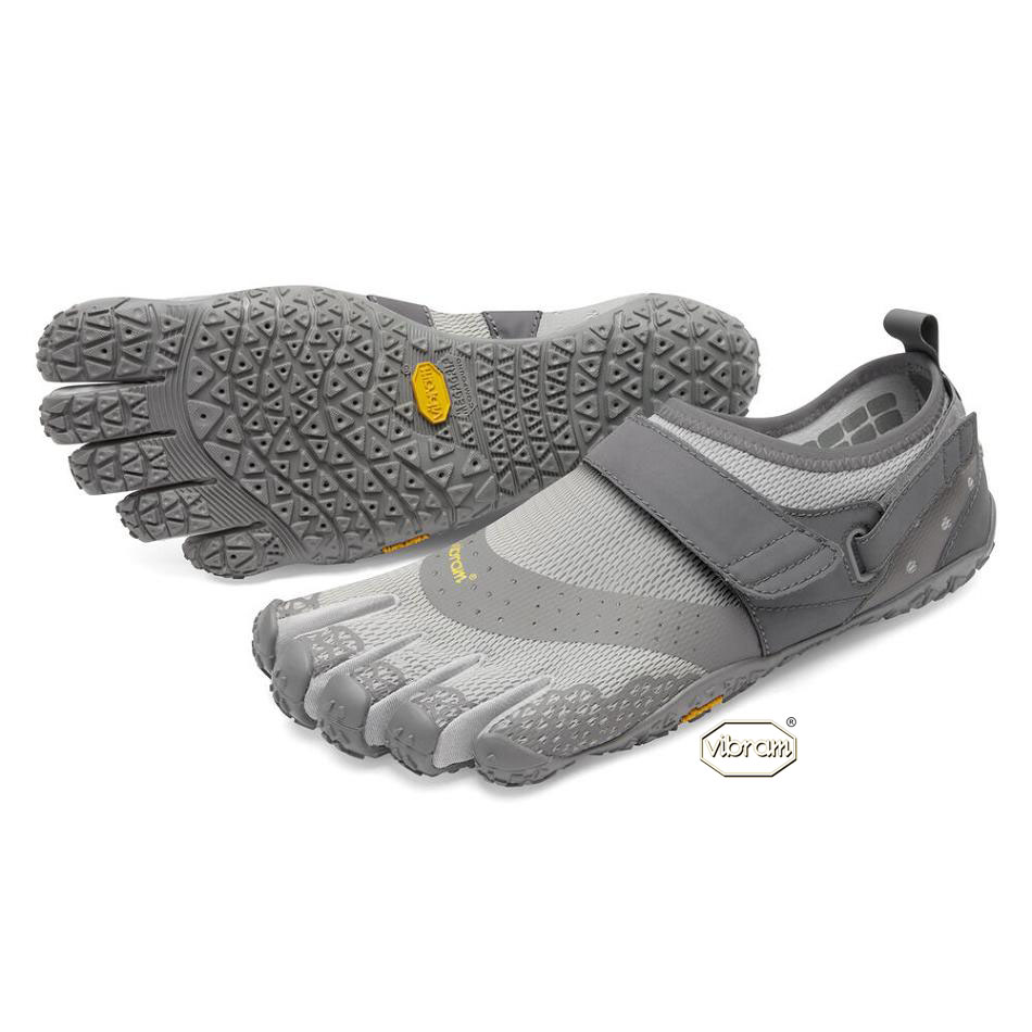 Vibram V-Aqua Men\'s Water Shoes Grey | NZ_T77