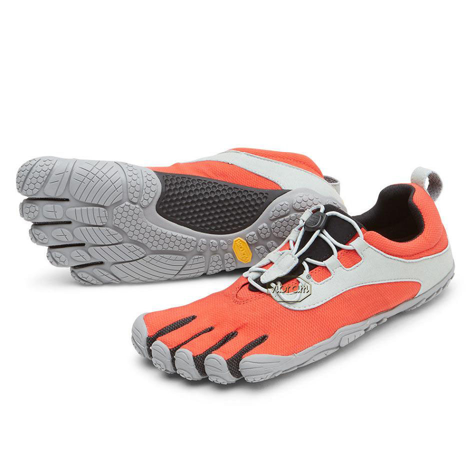 Vibram V-Run Retro Men\'s Running Shoes Red / Black / Grey | NZ_C38