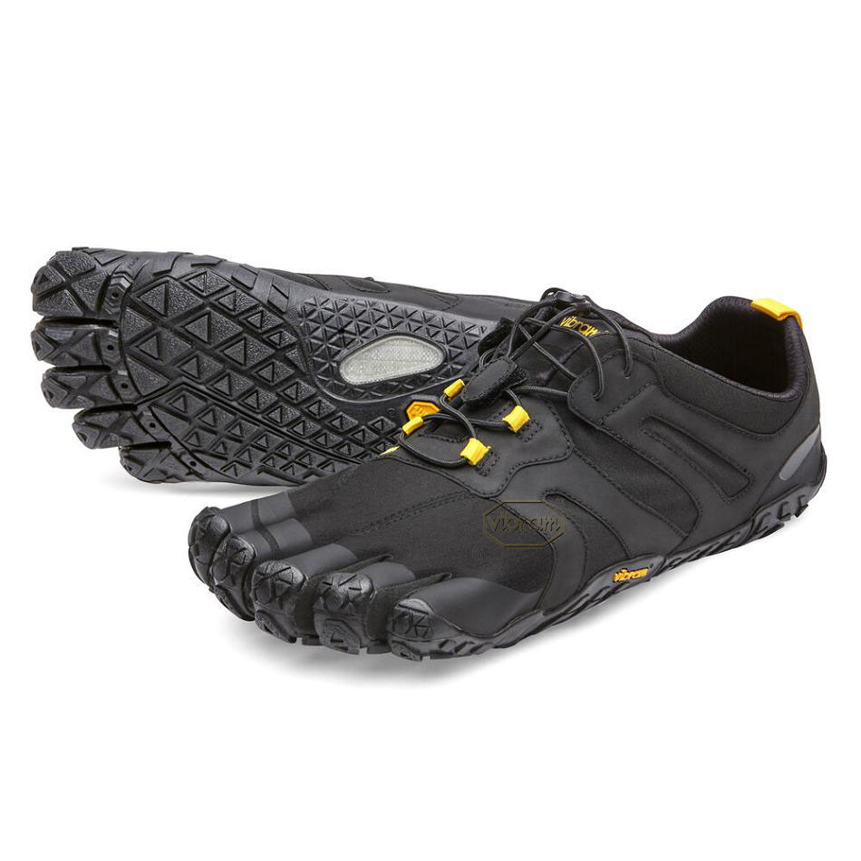 Vibram V-Trail 2.0 Women\'s Running Shoes Black / Yellow | NZ_L11