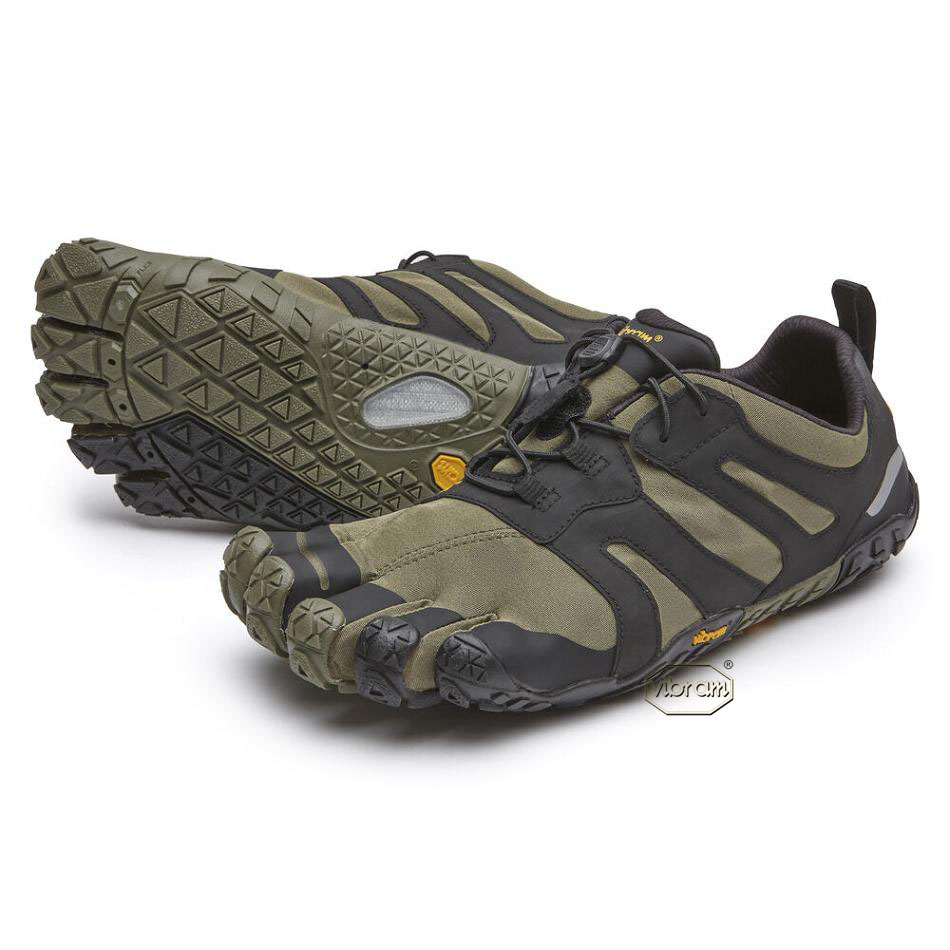 Vibram V-Trail 2.0 Women\'s Running Shoes Dark Green / Black | NZ_Q49